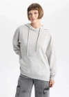 Oversize Geniş Kalıp Kapüşonlu Sweatshirt B7834AXNS
