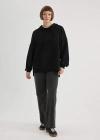 Oversize Geniş Kalıp Polo Yaka Sweatshirt