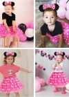Pembe Fiyonklu Minnie Mouse Tacı Kulak NessiWorld
