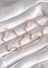 Pirinç Gold Renk Yıldız Model Kadın Küpe