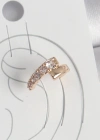 Pirinç Gold Renk Zirkon Taşlı Kadın Kıkırdak Küpe