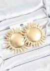 Pirinç Güneş Model Gold Renk Kadın Küpe