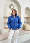 Puffer kısa mont mavi st25534