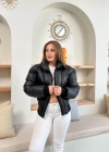 Puffer kısa mont siyah st25534