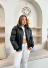 Puffer kısa mont siyah st25534