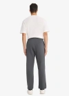 Regular Fit Beli Bağcıklı Düz Paça Cepli Antrasit Erkek Eşofman Altı E7829AX/AR104 Antrasit