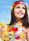 Rengarenk Hawaii Kolye Taç Bileklik Seti 4 Parça