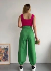 Şalvar pantolon yeşil s23202