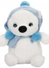 Şapkalı ve Atkılı Peluş Kutup Ayısı 30 cm S00004773