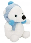 Şapkalı ve Atkılı Peluş Kutup Ayısı 30 cm S00004773
