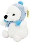 Şapkalı ve Atkılı Peluş Kutup Ayısı 30 cm S00004773