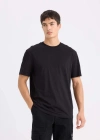 Siyah Erkek T-Shirt V7699AZ/BK81