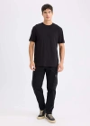 Siyah Erkek T-Shirt V7699AZ/BK81