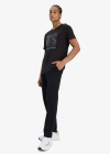 Slim Fit Dar Kesim Çift Cepli Standart Paça Esnek Multifonksiyonel Sporcu Jogger D7808AX25SP Siyah