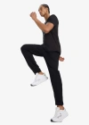Slim Fit Dar Kesim Çift Cepli Standart Paça Esnek Multifonksiyonel Sporcu Jogger D7808AX25SP Siyah