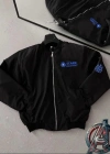 ERKEK Stark Industries Siyah Bomber Mont – Fermuarlı, Cepli, Uzun Kollu, Kapitone Astarlı, Bahar ve Kışlık Ceket - Siyah