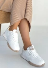 Tawen Beyaz Cilt Bağcıklı Spor Ayakkabı