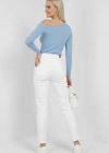 Tek Omuz İpli Bluz mavi t4328