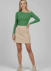 Tek Omuz İpli Bluz Yeşil T4328