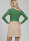 Tek Omuz İpli Bluz Yeşil T4328