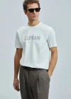 Thınk Modern Grafik T- Shirt Kırık Beyaz