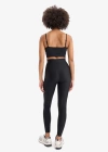Toparlayıcı Yüksek Bel Parlak Sporcu Tayt