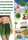 Tropikal Esintili Hawaii Yapraklı Parti Eteği Yetişkin Boy