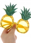 Tropikal Hawaii Ananas Şekilli Parti Gözlüğü 9.5 x 14 cm