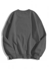 Unisex Basic Bisiklet Yaka Sweatshirt Hoodie