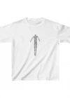 Unisex Çocuk Baskılı T-Shirt - Beyaz