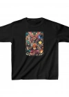 Unisex Çocuk Baskılı T-Shirt - Siyah