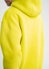 Unisex Double Oversize Kapşonlu Basic SweatShirt - Sarı