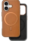 Venco iPhone 16 Puskas Magsafe Kapak - Açık Kahve