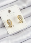 Xuping Zirkon Taşlı Damla Model Gold Renk Kadın Küpe