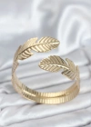 Yaprak Model Gold Renk Kadın Bileklik