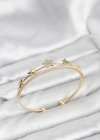 Yıldız Model Gold Renk Pirinç Kadın Bileklik