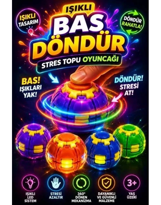 0036 SPIN TOP- IŞIKLI
