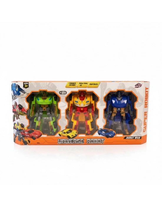 010A29 TRANSFORMER SET RENKLİ OYUNCAK DÖNÜŞEN ROBOT