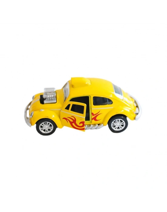 02062-FY6757-12D Çek Bırak Metal Araba -Asya Oyuncak