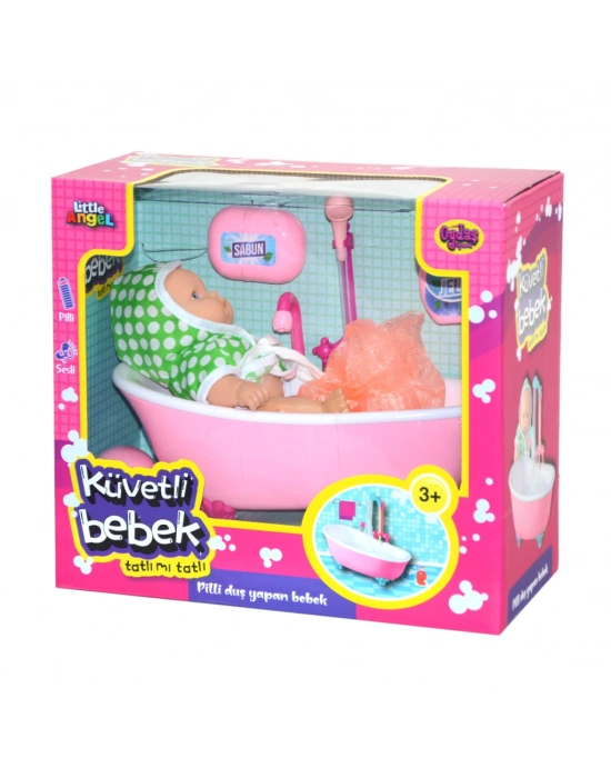 02605  Pilli Küvette Duş Yapan Bebek