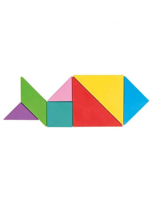 03 569 Ahşap Manyetik Tangram -NessiWorld Oyuncak