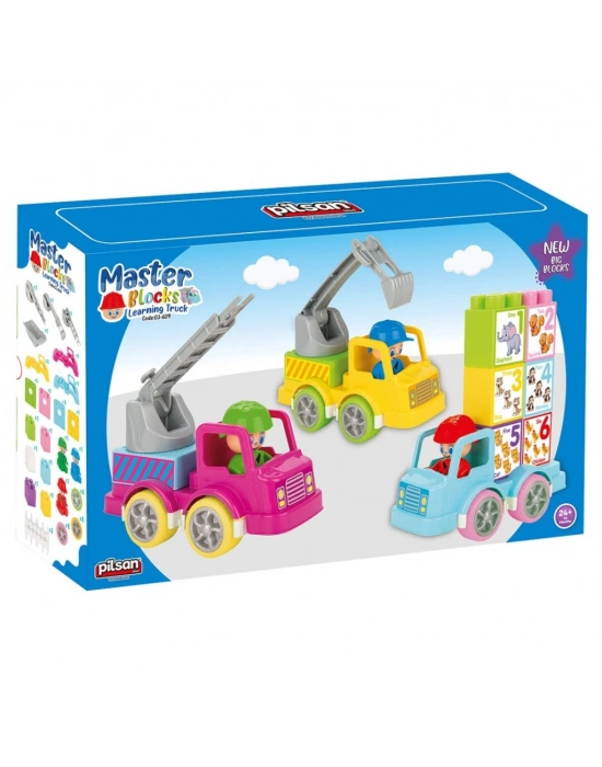 03 609 Master Bloklar Eğitici Kamyon -NessiWorld Oyuncak