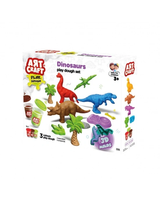 03996 Art Craft Dinozorlar Hamur Set 168 Gr -Fentoys