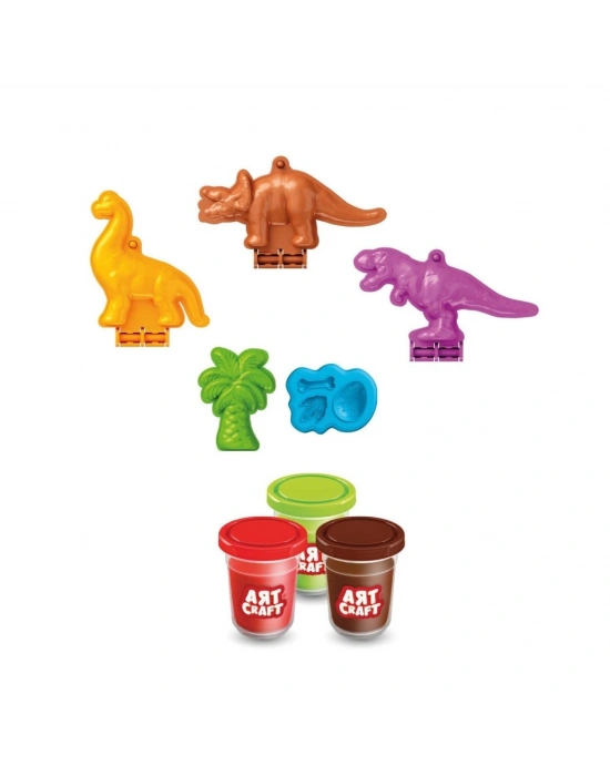 03996 Art Craft Dinozorlar Hamur Set 168 Gr -Fentoys