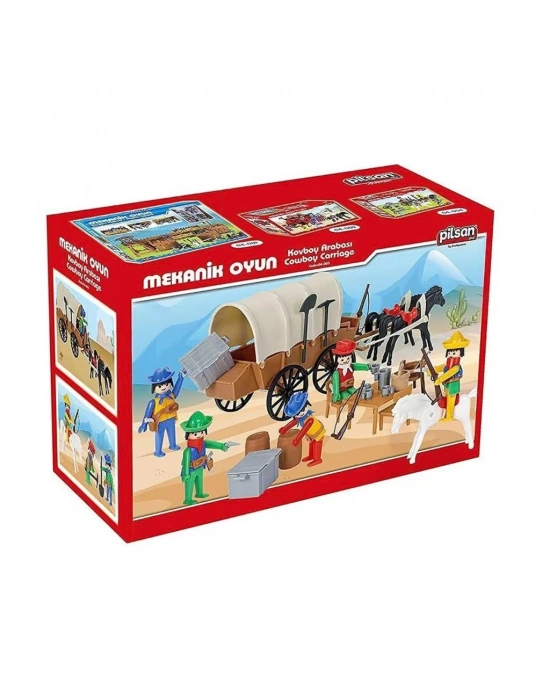 04 003 NessiWorld Mekanik Seri 3 Kovboy Arabası -NessiWorld Oyuncak