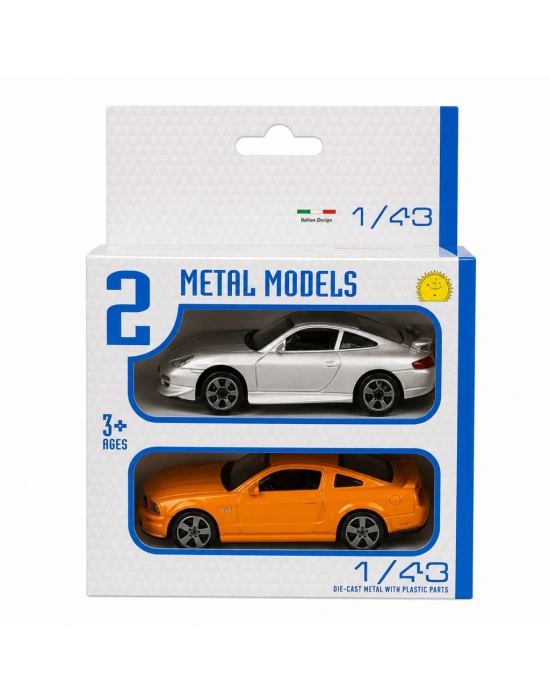 1:43 Street Fire Çiftli Arabalar 2li Set