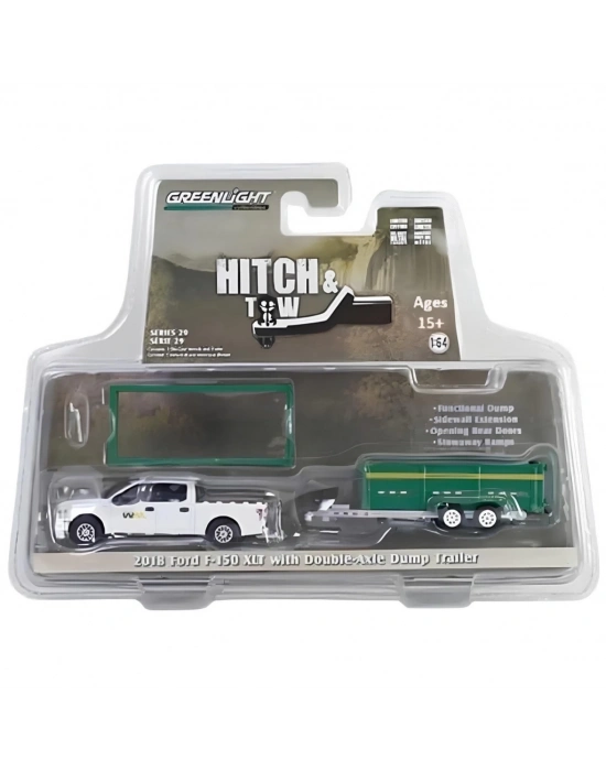 1/64 2018 Ford F-150 XLT with Double-Axle Dump