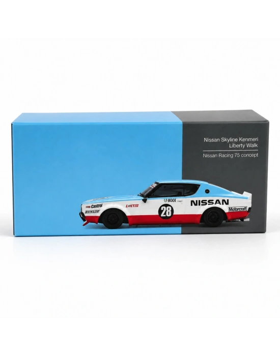 1/64 Model Araç Skyline Kenmeri Liberty Walk Racing 75 concept