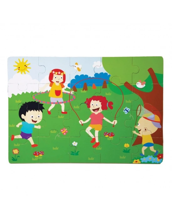 1276- İlkbahar Ahşap Yer Puzzle