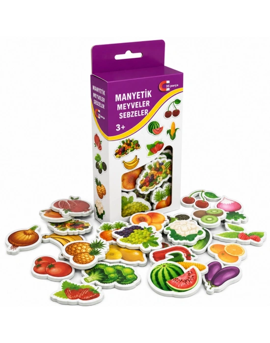 1307 Manyetik Meyveler - Sebzeler / +3 yaş